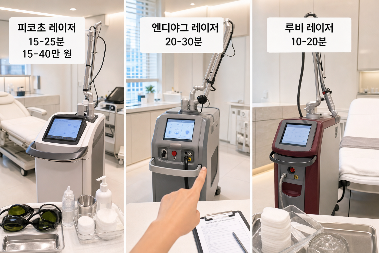강남 피부과에서 받는 기미 치료 레이저 종류